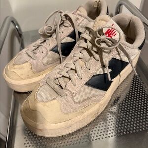 New Balance Cream and Black Women's Sneakers